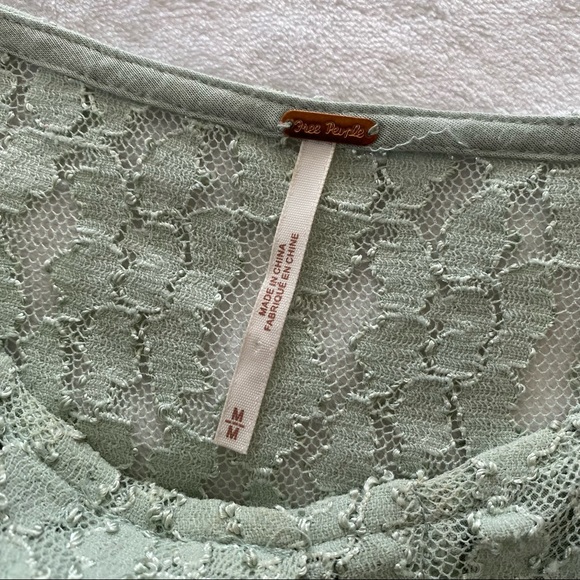 Free People Teen Witch Lace Dress in Foam Green - Picture 5 of 11